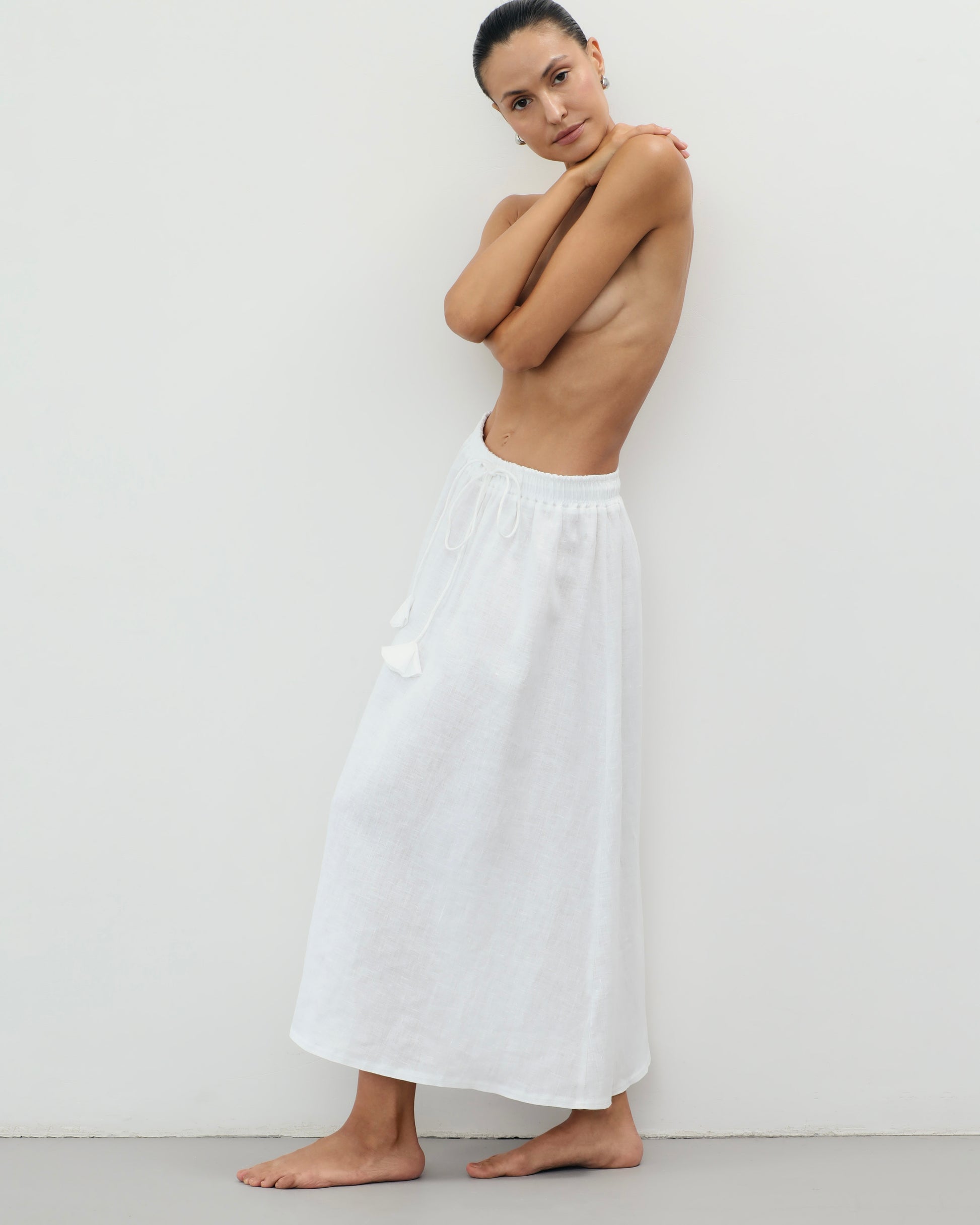 Origami Linen Skirt