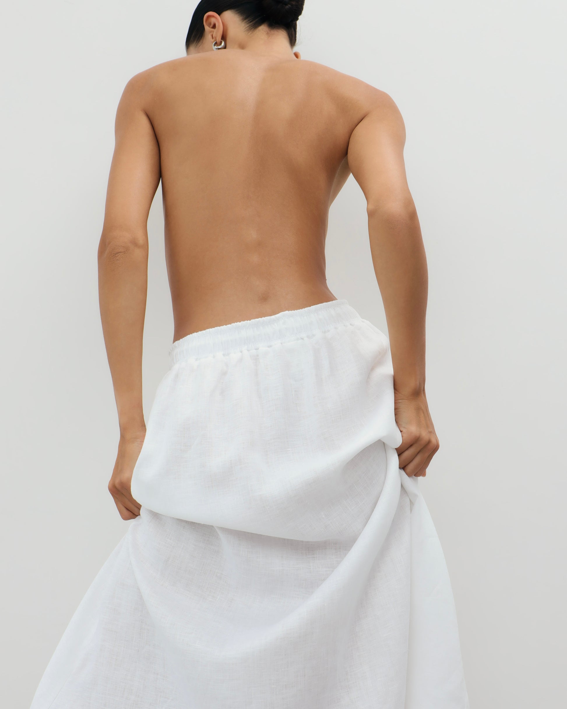 Origami Linen Skirt