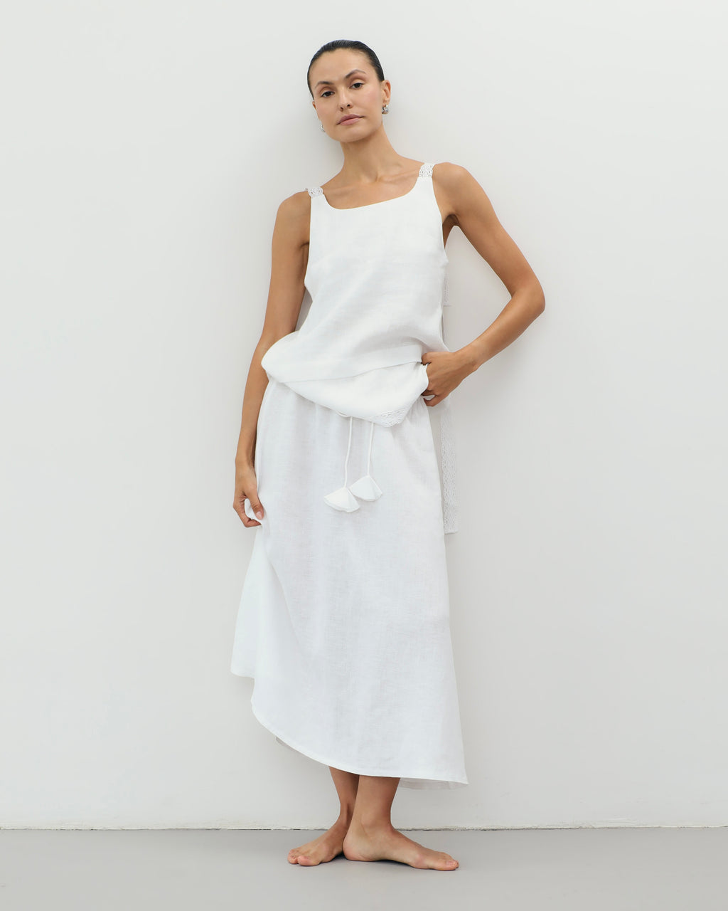 Origami Linen Skirt