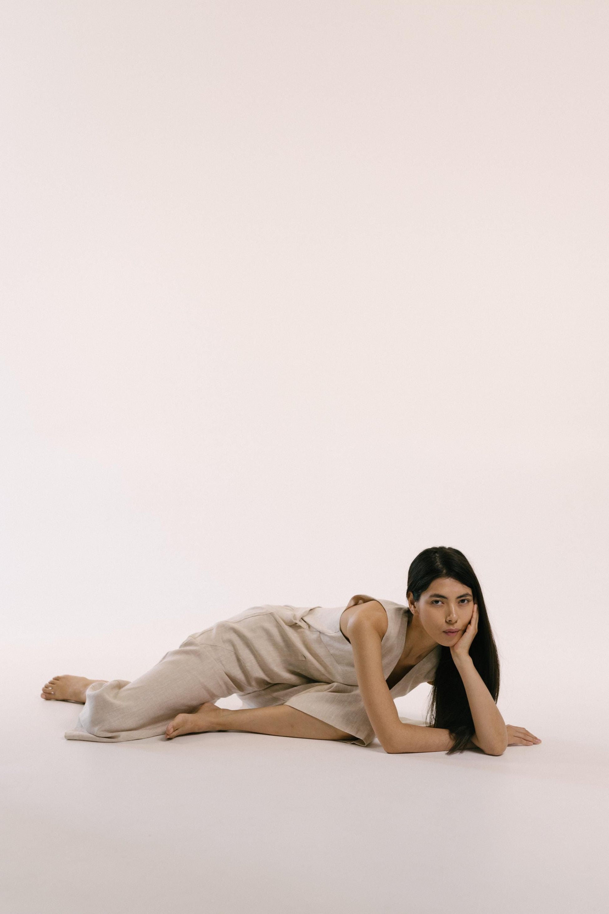Kora Linen Jumpsuit in Oatmeal