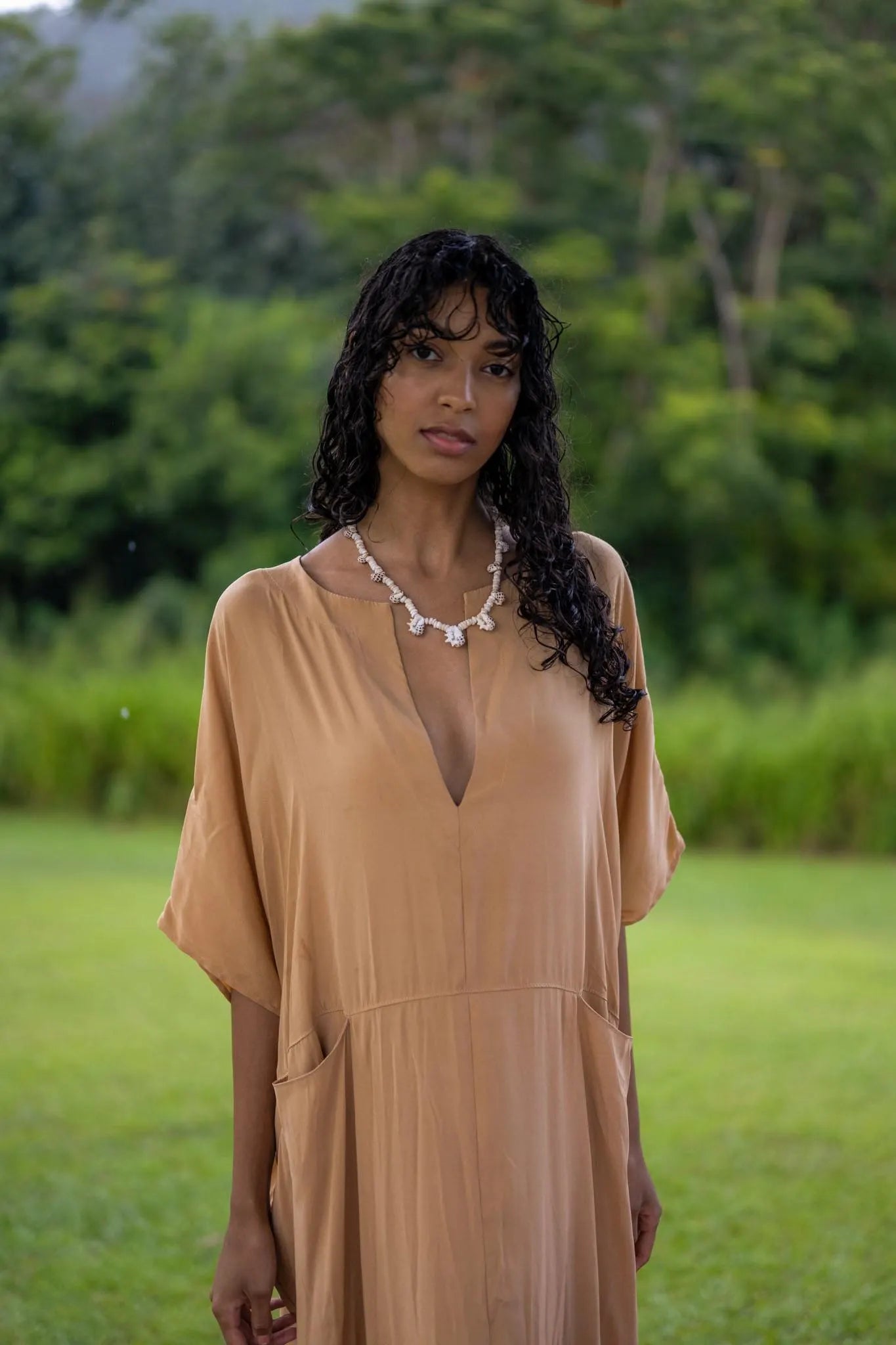 Lotus Silk Caftan